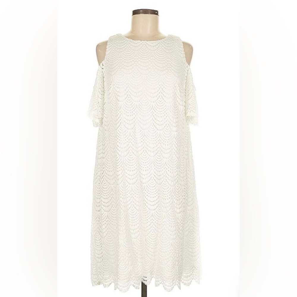 Lilly Pulitzer White Cold Shoulder Sundress